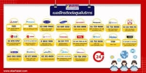 เบอร์ศูนย์บริการแอร์บ้าน